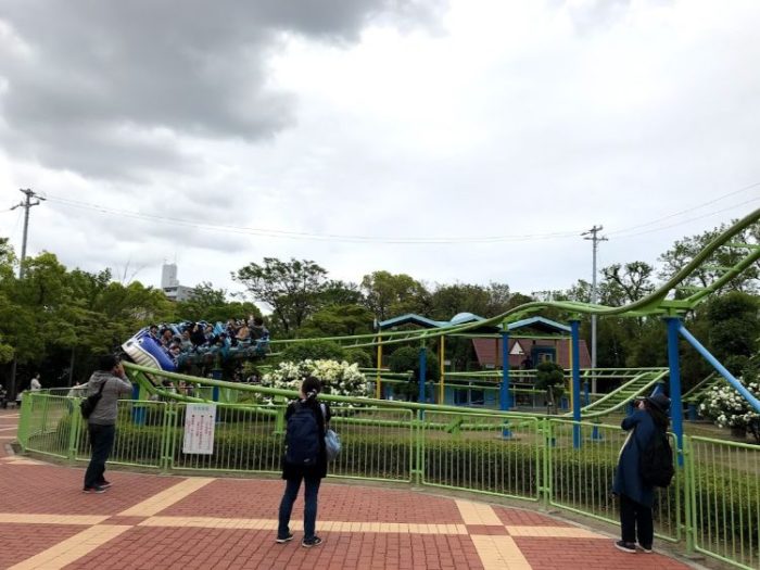 碧南市明石公園のジェットコースター